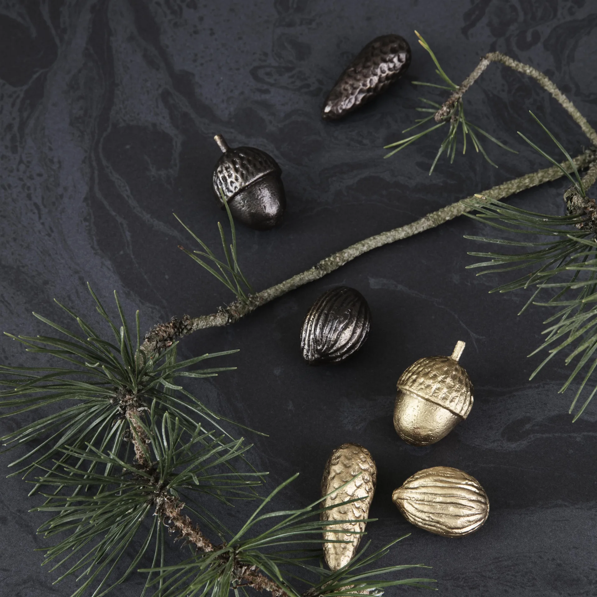 Winterland kerstdecoratie, messing Ferm Living