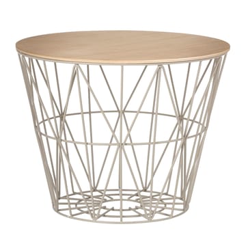 Wire mand deksel geolied eiken - klein Ø 40 cm - Ferm Living