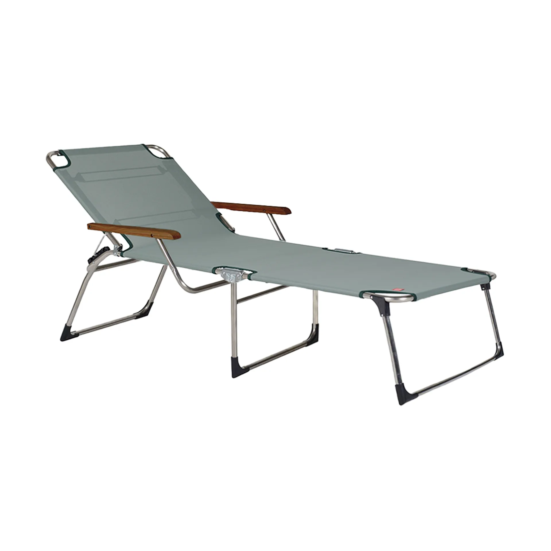 Amigo ligbed hoog met armleuningen, Sage green Fiam