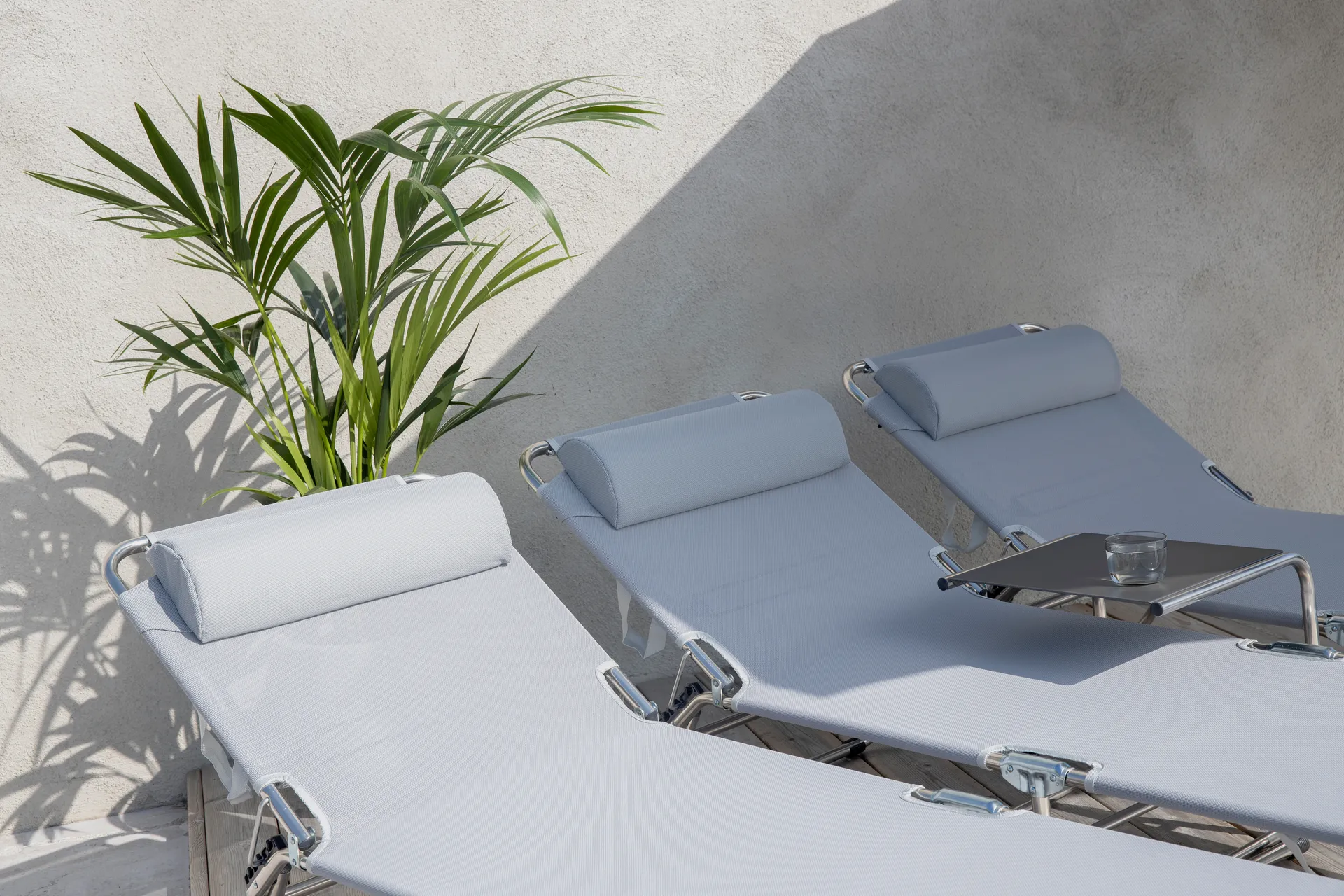 Amigo/Samba nekkussen, Textaline grey Fiam