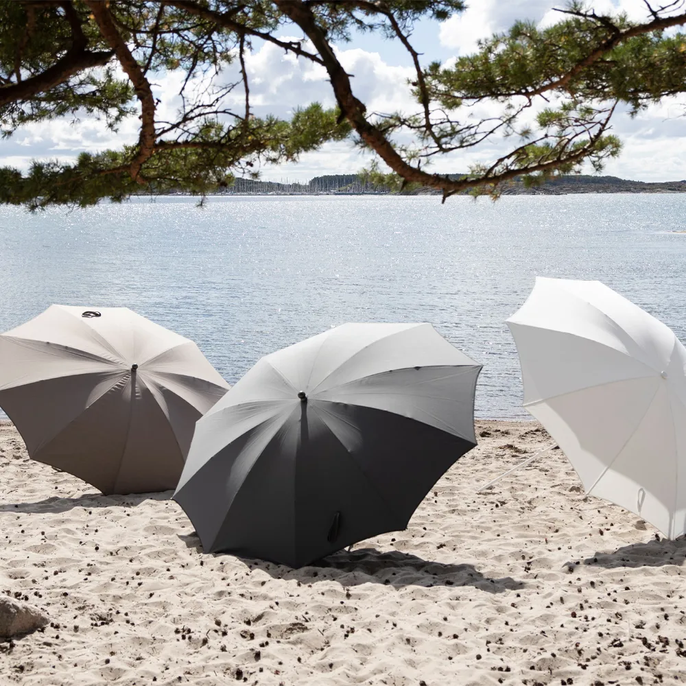 Elios parasol, Dralon grijs Fiam