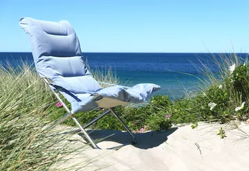 Fiesta Soft zonnestoel - Light blue-beige supertex - Fiam