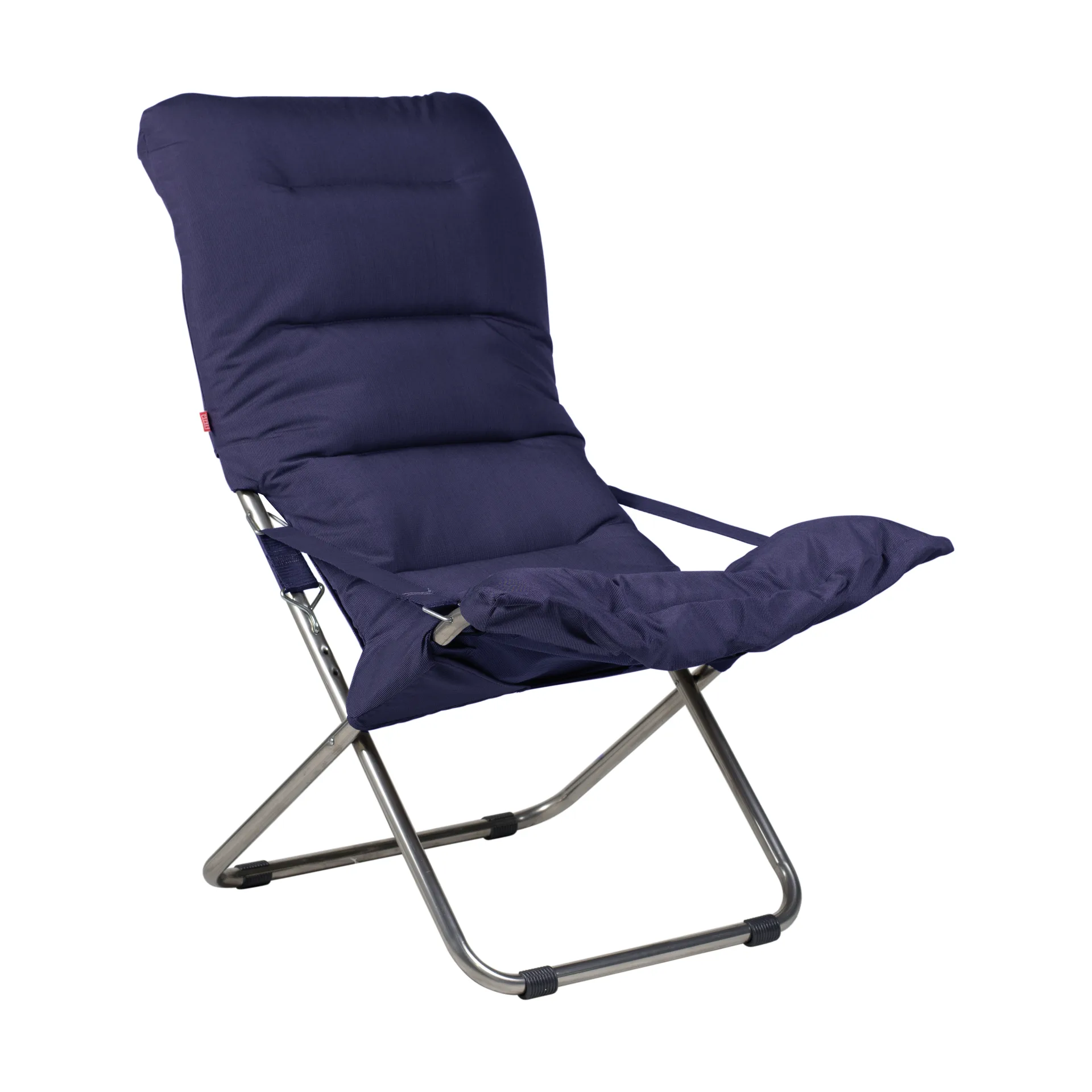 Fiesta Soft zonnestoel, stof navy, aluminium frame Fiam
