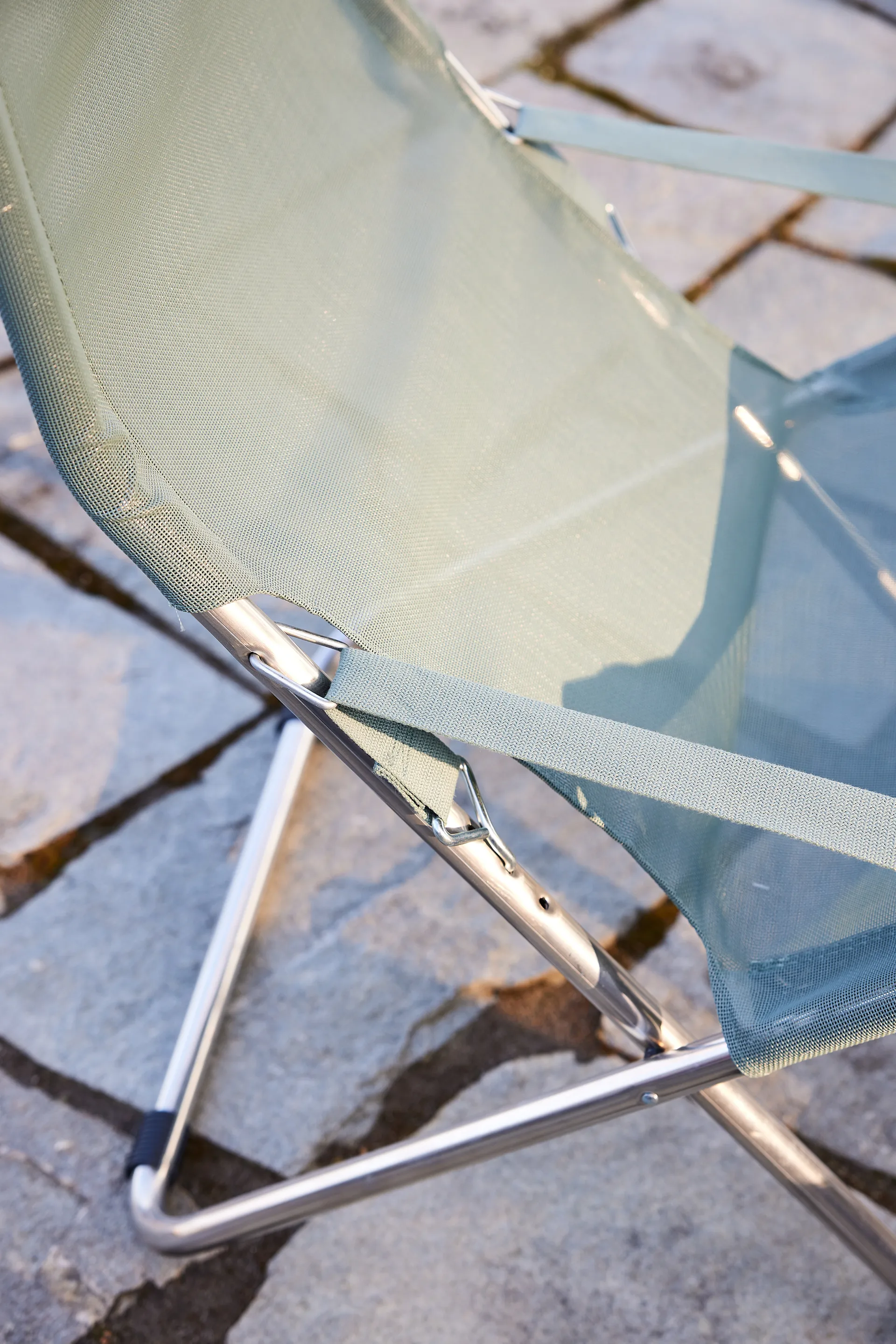Fiesta zonnestoel, Salie groen aluminiumstatief Fiam