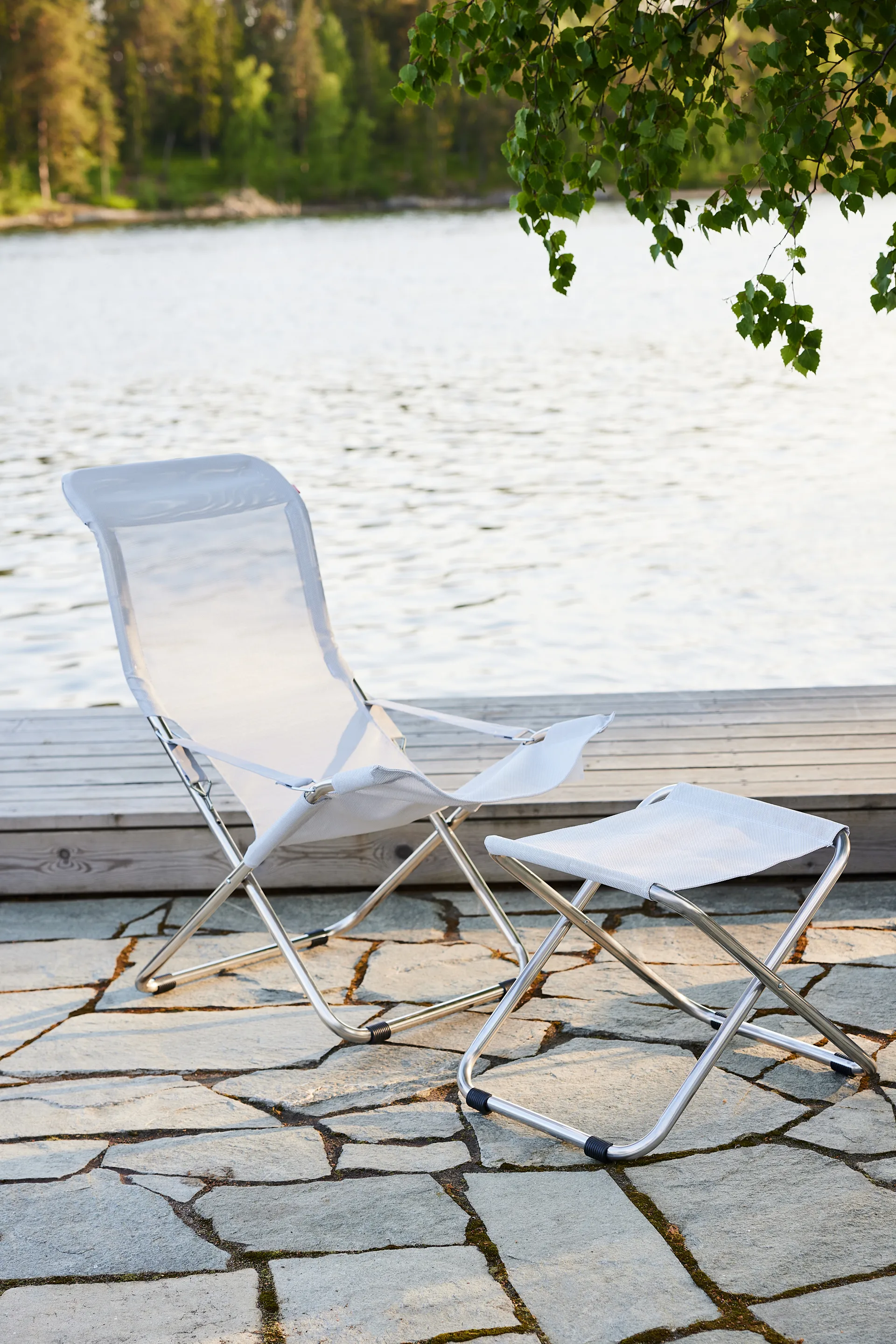 Fiesta zonnestoel, Wit Fiam