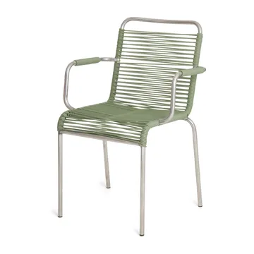 Mya armstoel aluminium - Sage green - Fiam