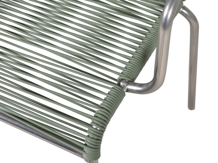 Mya armstoel aluminium, Sage green Fiam
