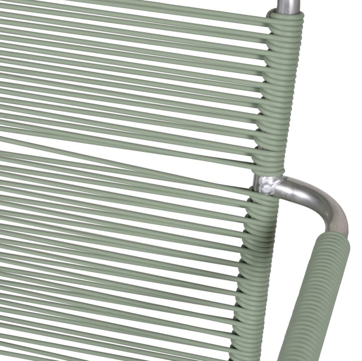 Mya armstoel aluminium, Sage green Fiam