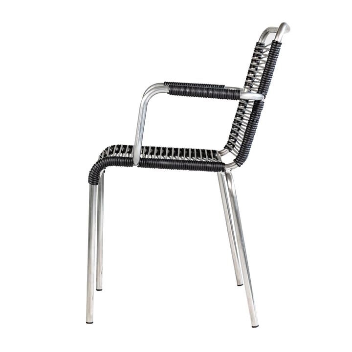 Mya armstoel aluminium, Zwart Fiam