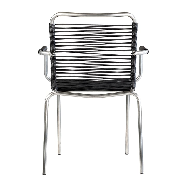 Mya armstoel aluminium, Zwart Fiam