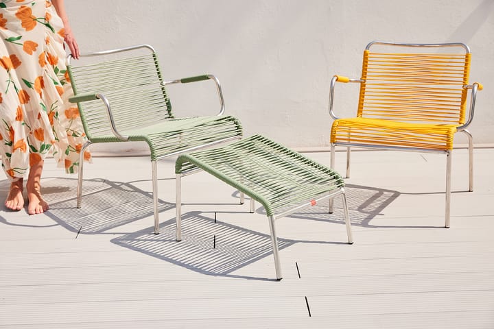 Mya Lounge voetenbank, Sage green Fiam