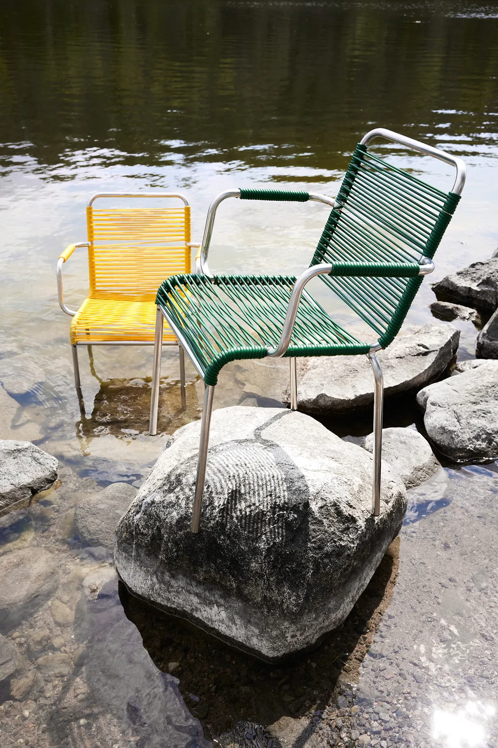 Mya Spaghetti tuinstoel, Dark green Fiam