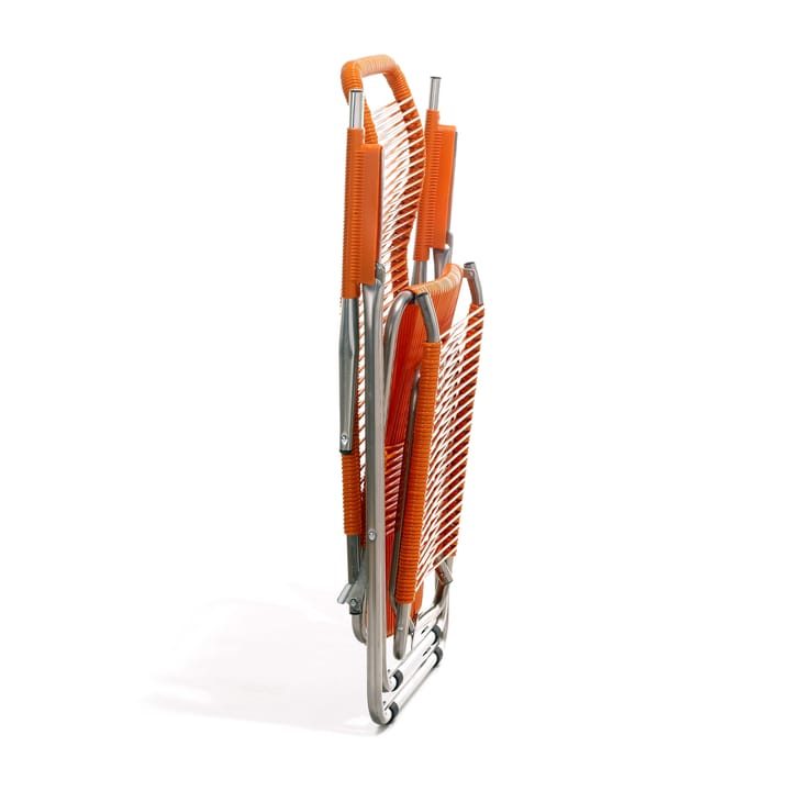 Spaghetti ligstoel met voetensteun, Oranje Fiam