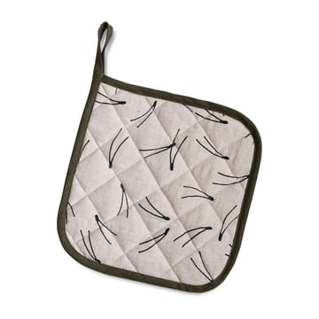 Barr gequilte pannenlap 21x21 cm - Natuur-zwart - Fine Little Day