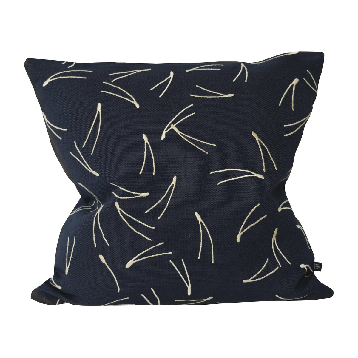 Fine Little Day Barr kussenhoes geborduurd 48x48 cm Antracietblauw