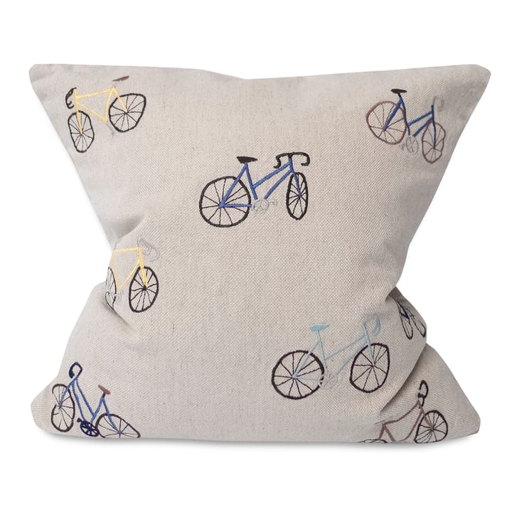 Bicycles kussenhoes 48x48 cm - Beige - Fine Little Day