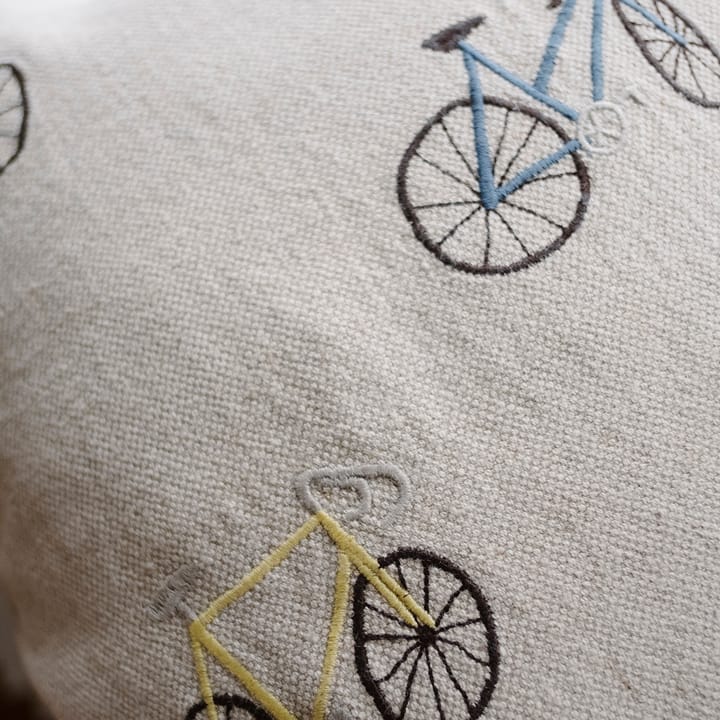 Bicycles kussenhoes 48x48 cm - Beige - Fine Little Day