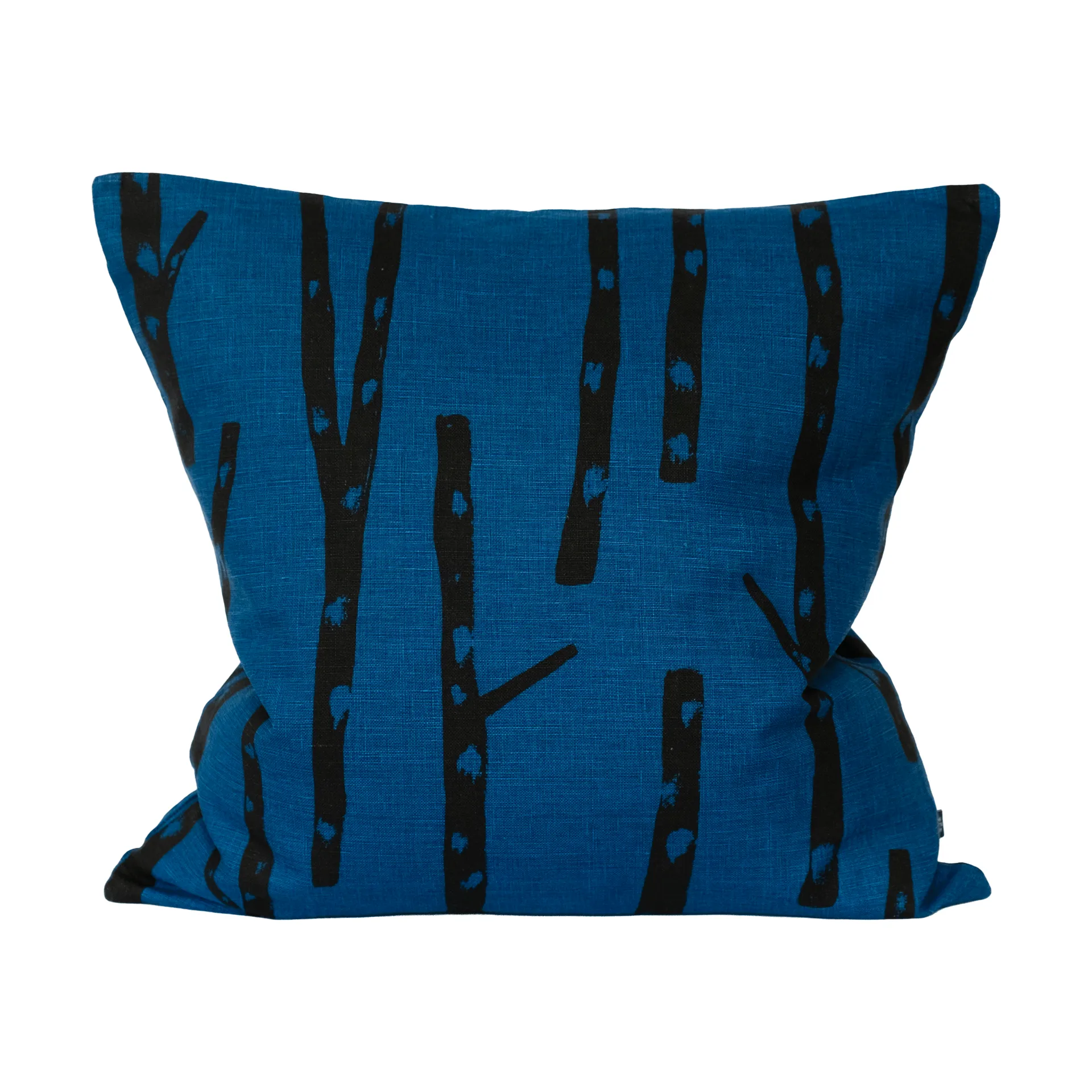 Birch kussenhoes 48x48 cm, Blauw-zwart Fine Little Day