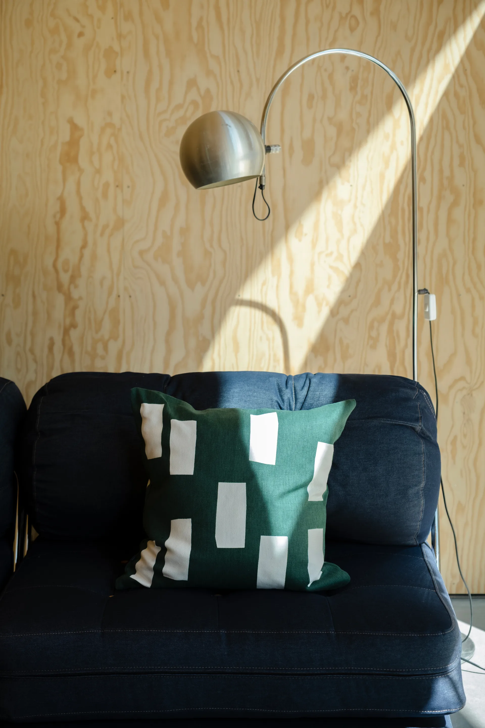 Block kussensloop 48x48 cm, Green Fine Little Day