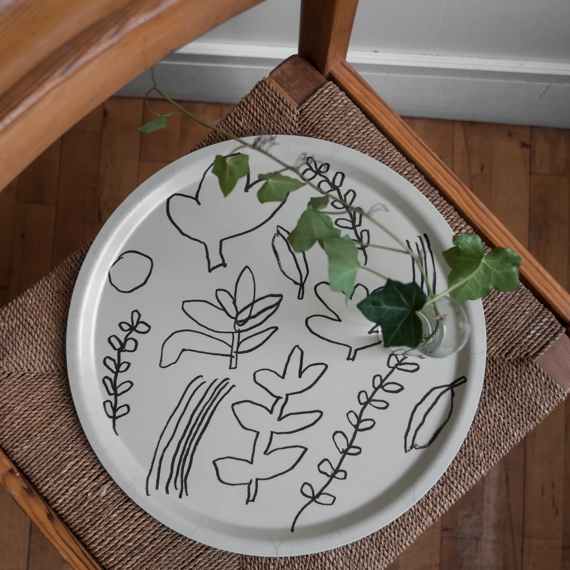 Botanic dienblad 38 cm, Olijf Fine Little Day