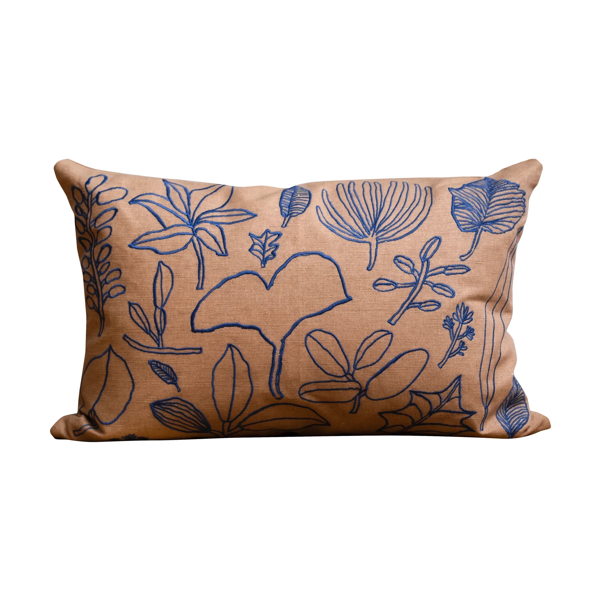 Botanic kussenhoes 38x58 cm, Brown-blue Fine Little Day