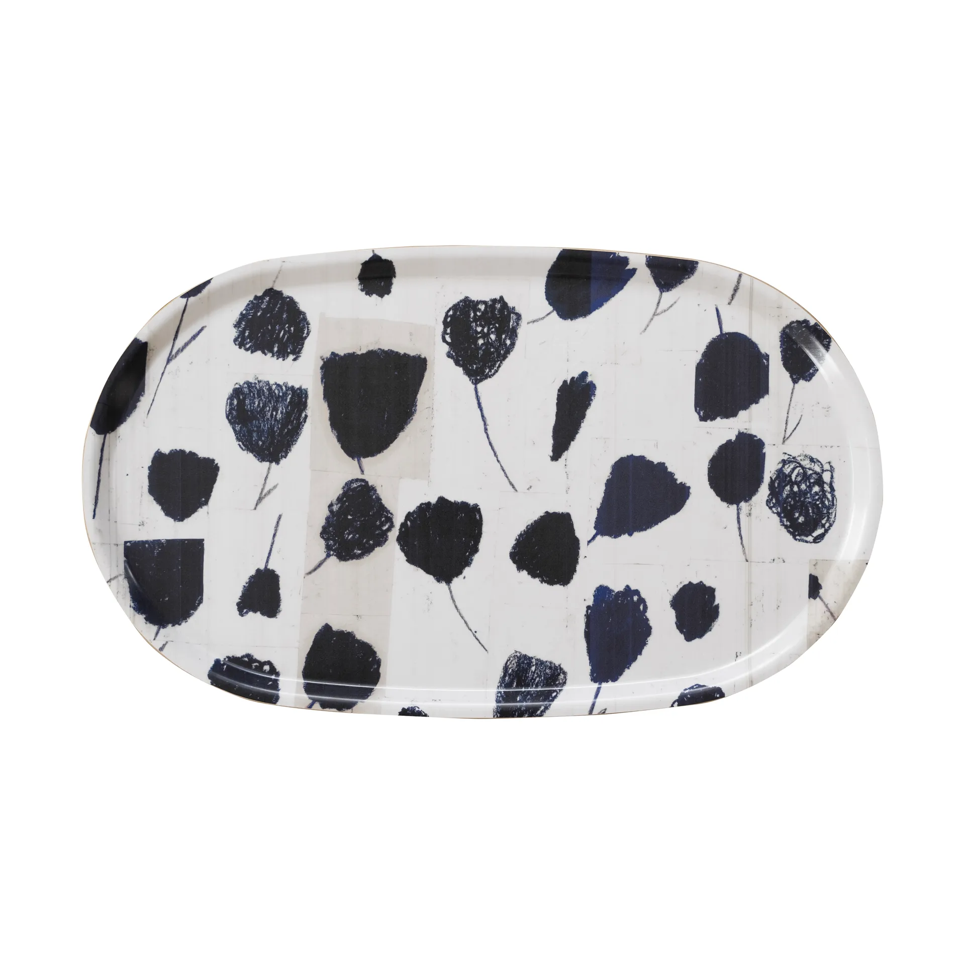 Bouquet dienblad 33x55 cm, Black-white Fine Little Day