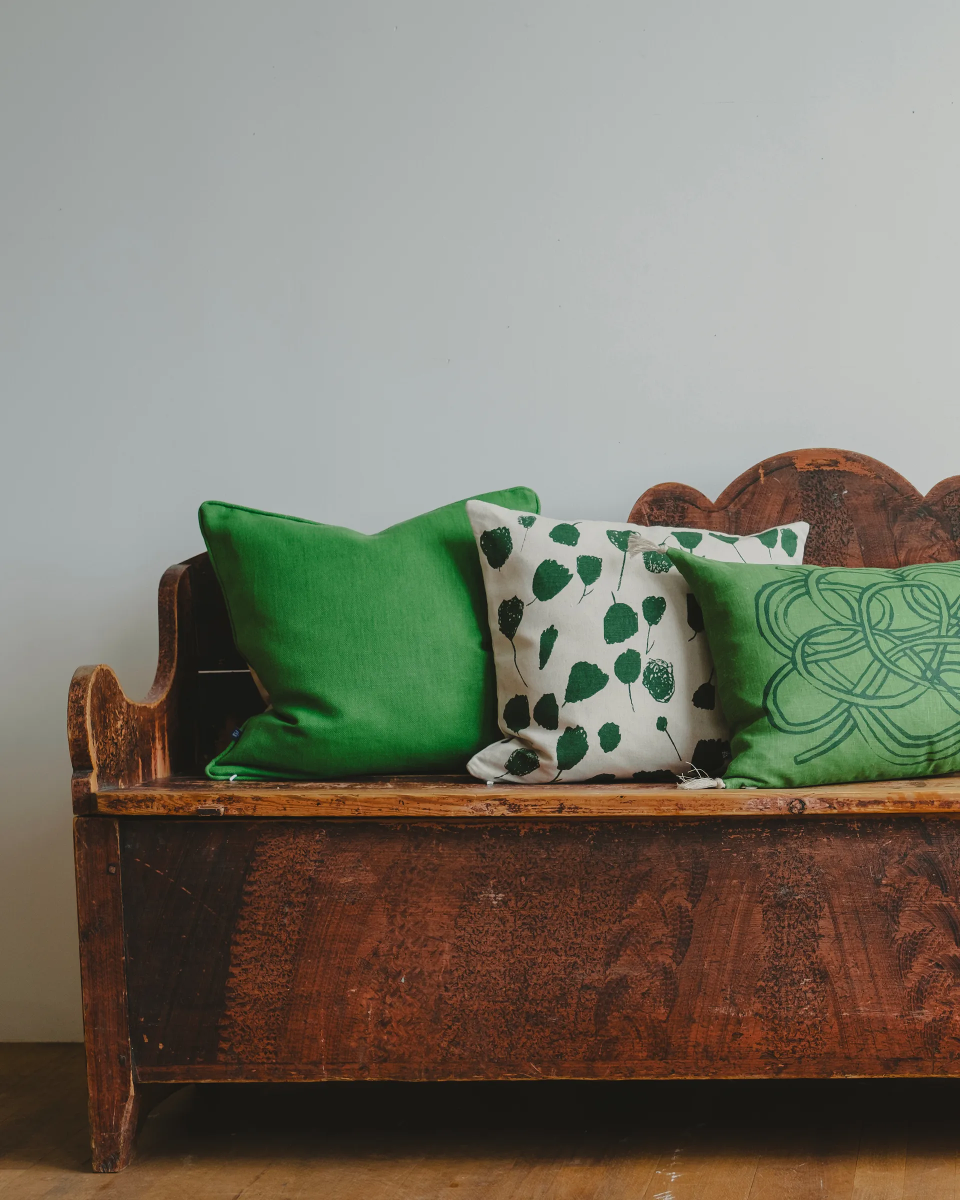 Bouquet kussenhoes 48x48 cm, Nature-green Fine Little Day