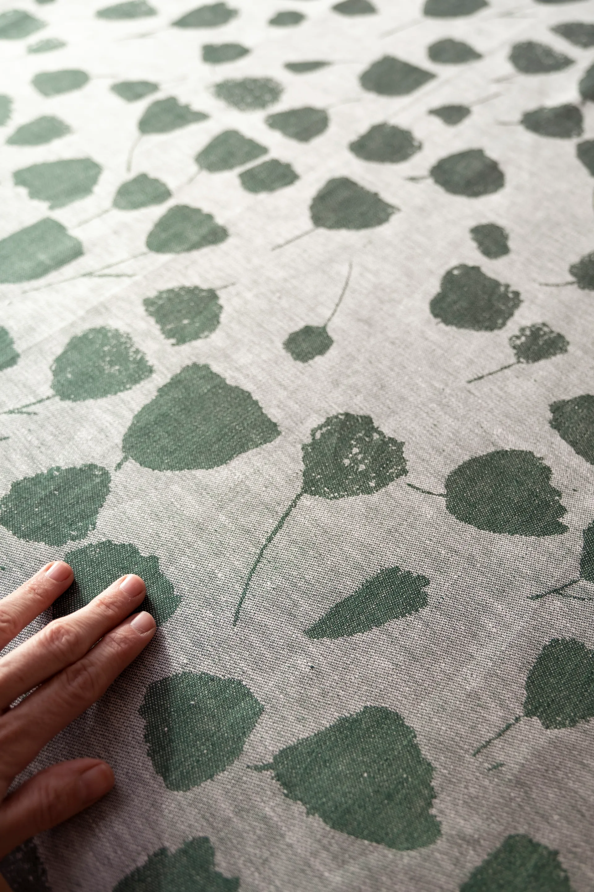 Bouquet stof, Groen-off-white Fine Little Day