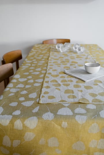 Bouquet tafelloper 150x45 cm - Geel-wit - Fine Little Day