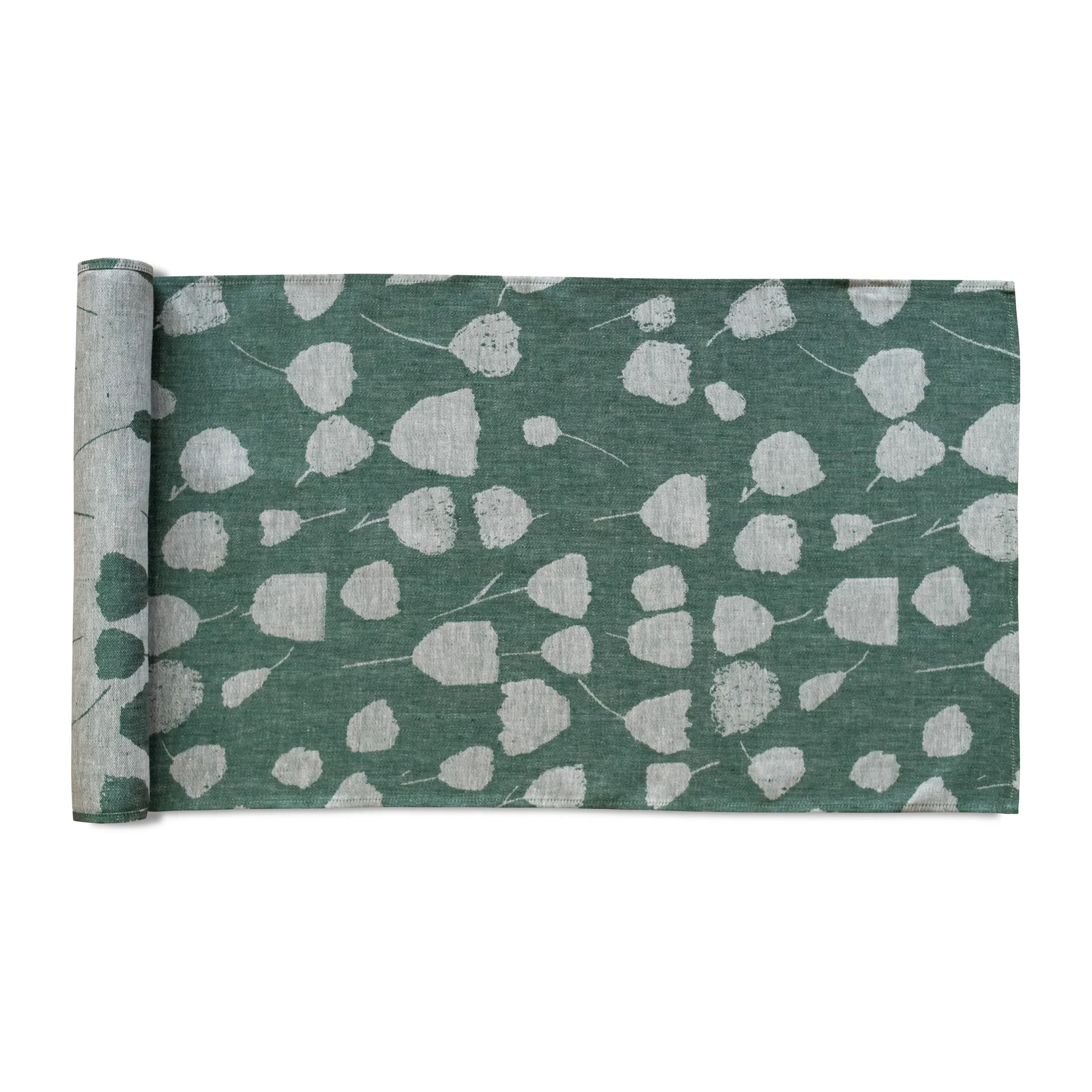 Bouquet tafelloper 150x45 cm, Groen-wit Fine Little Day