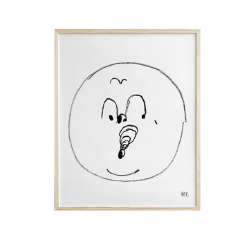 Bubbles poster 40x50 cm - Zwart-wit - Fine Little Day