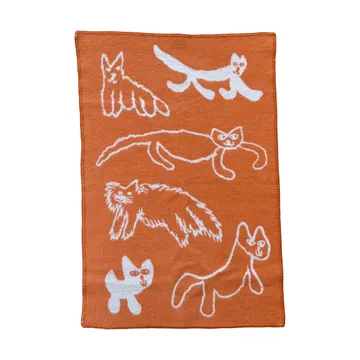 Cats wollen plaid - Oranje, 65x95 cm - Fine Little Day