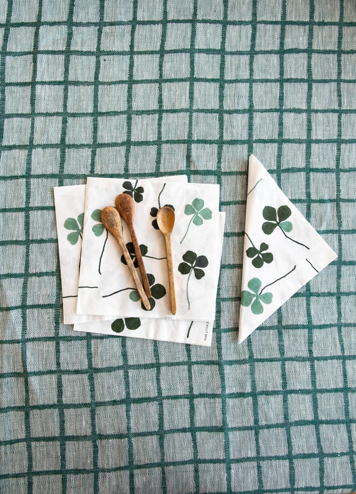 Clover servet 25-pack, Wit-groen Fine Little Day