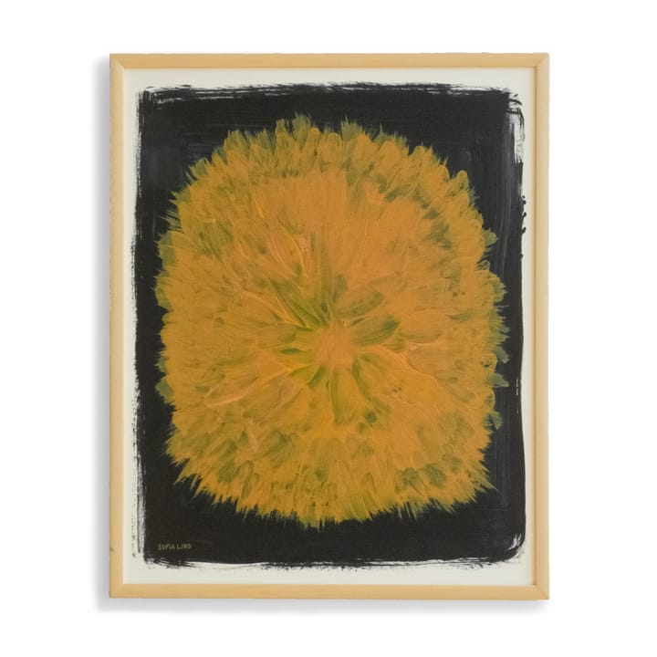 Dandelion poster 40x50 cm - Geel-zwart - Fine Little Day