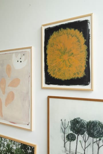 Dandelion poster 40x50 cm - Geel-zwart - Fine Little Day