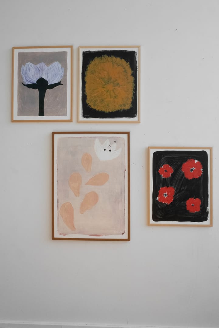 Dandelion poster 40x50 cm, Geel-zwart Fine Little Day