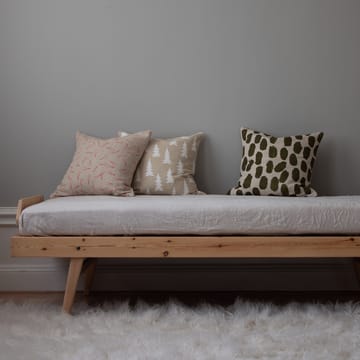Dots kussenhoes 48x48 cm - Beige-olijfgroen - Fine Little Day