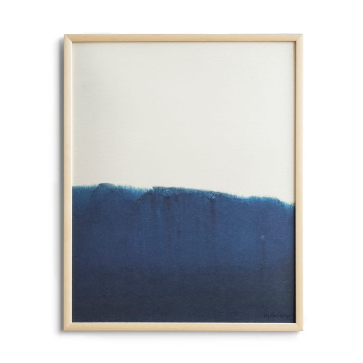 Dyeforindigo ocean 1 poster 40x50 cm - Blauw-wit - Fine Little Day