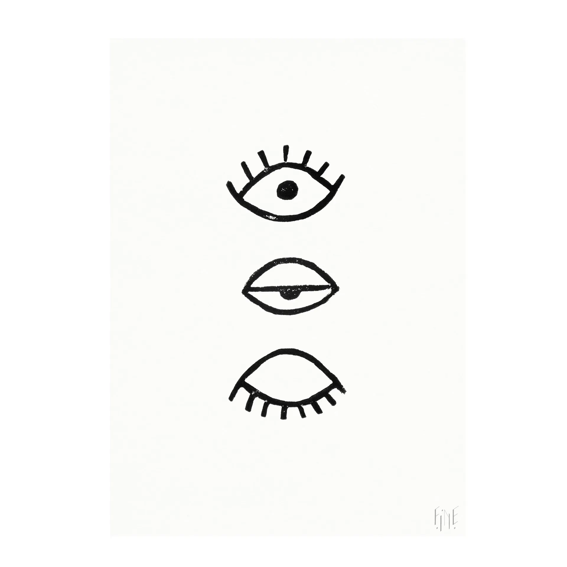 Eye Eye poster, 50 x 70 cm Fine Little Day