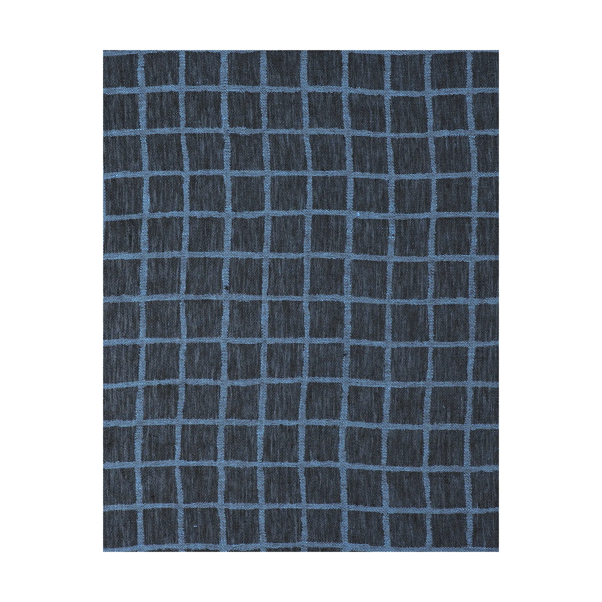 Geruit jacquardgeweven tafelkleed 250x147 cm, Blue-black Fine Little Day