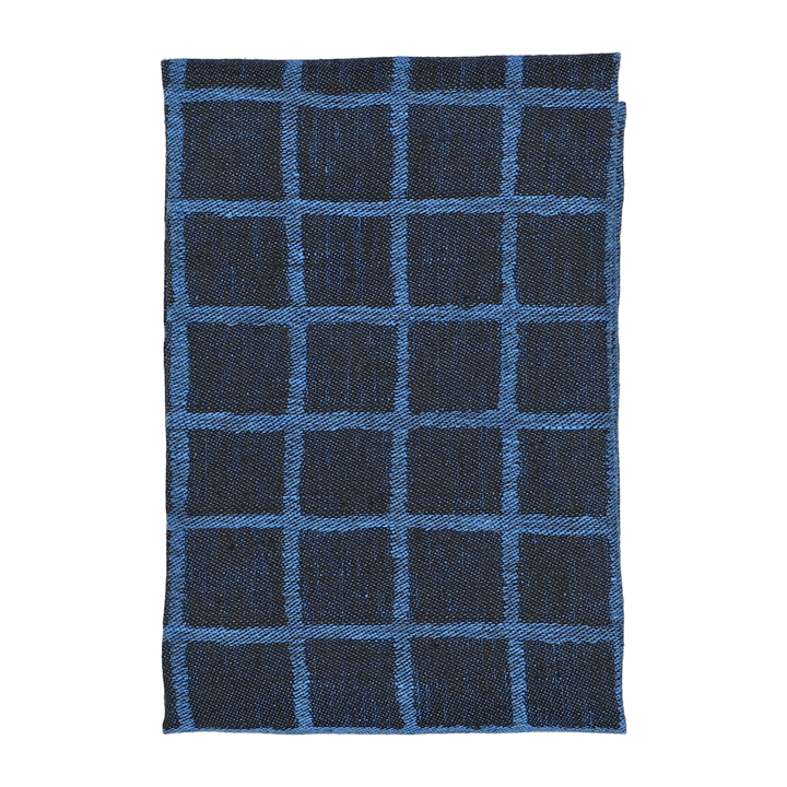 Geruite jacquardgeweven keukenhanddoek 47x70 cm, Blue-black Fine Little Day