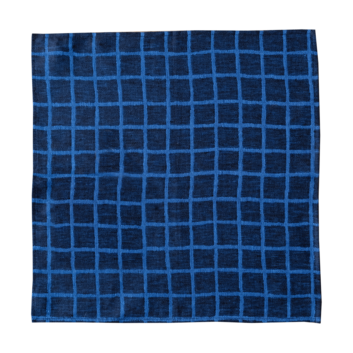 Fine Little Day Geruite jacquardgeweven servet 2-pack Blue-black