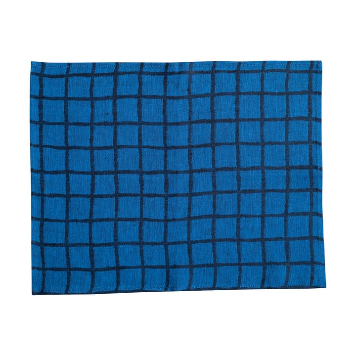 Geruite placemat - Blue-black - Fine Little Day