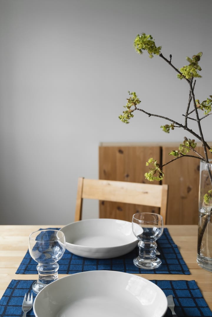 Geruite placemat, Blue-black Fine Little Day