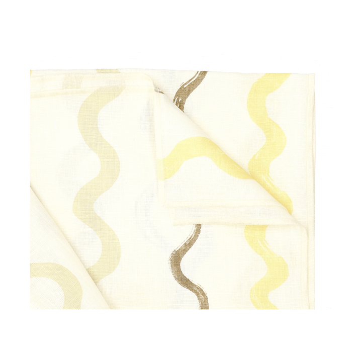 Gestreept tafelkleed 149x250 cm, White-yellow Fine Little Day