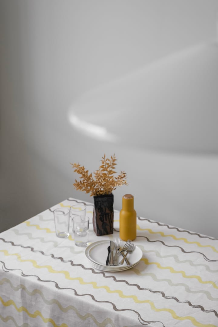 Gestreept tafelkleed 149x250 cm, White-yellow Fine Little Day