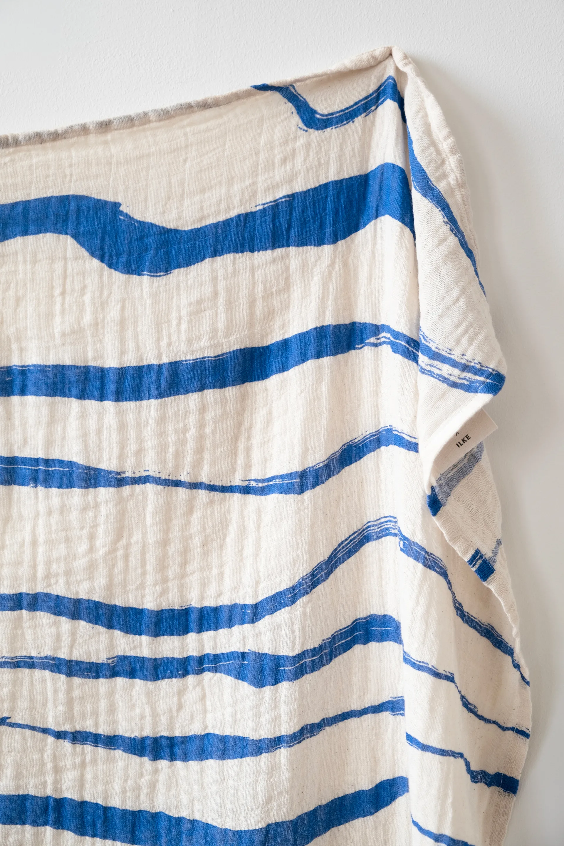 Golf mousselinedeken 120x120 cm, Blue Fine Little Day