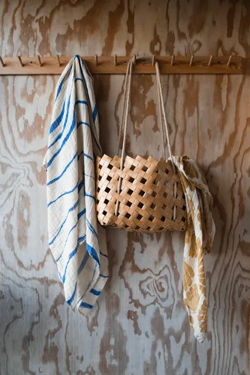 Golf mousselinedeken 120x120 cm - Blue - Fine Little Day