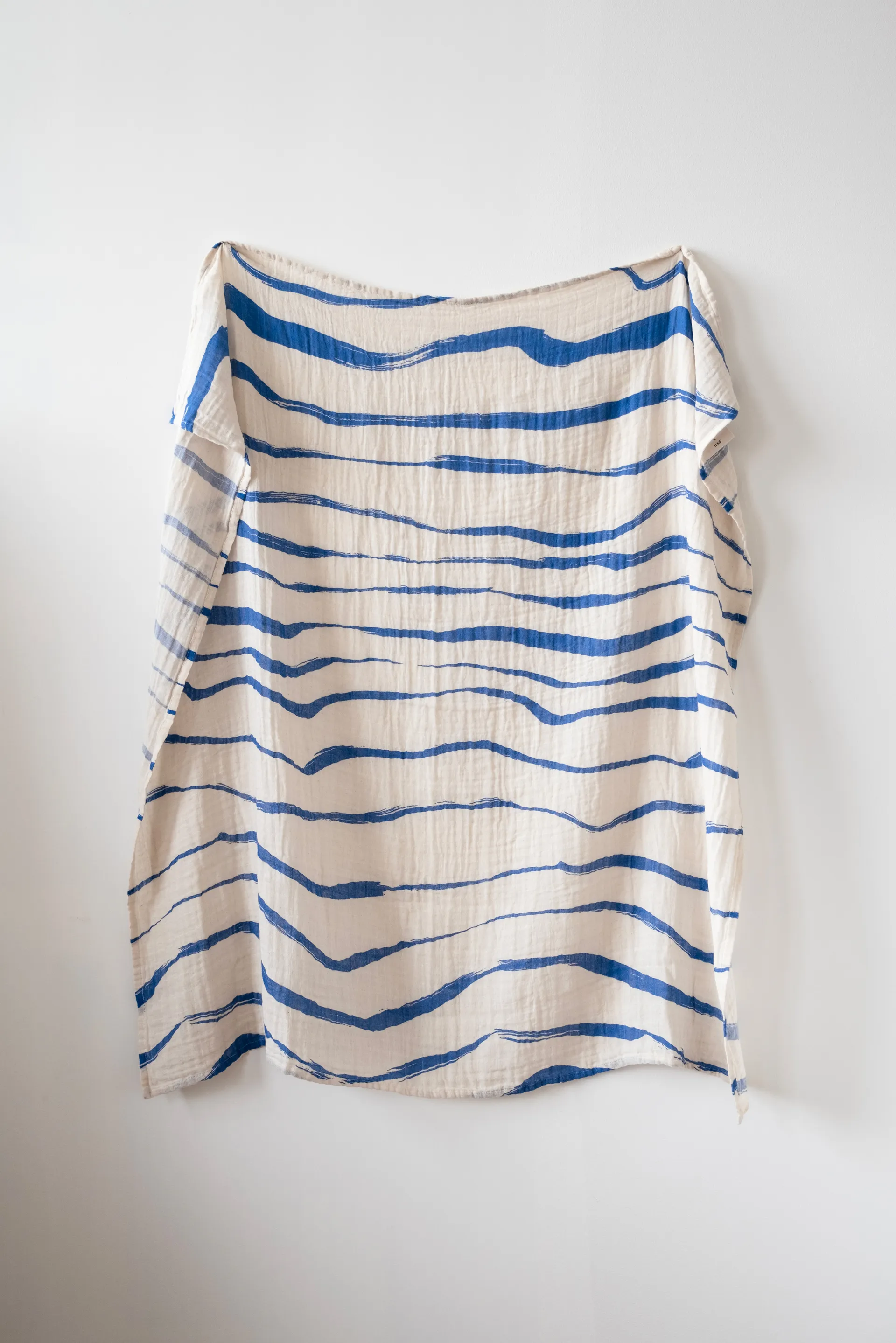 Golf mousselinedeken 120x120 cm, Blue Fine Little Day