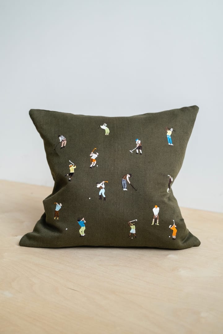 Golfers kussenhoes 48x48 cm, Green Fine Little Day